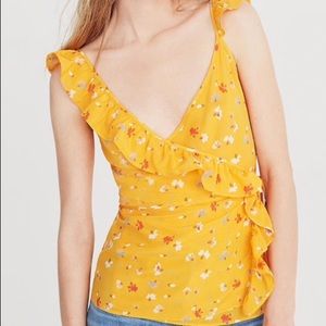 Madewell Silk Wrap Top